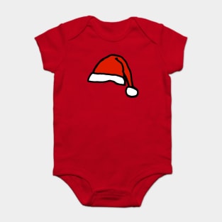 Santa Hat for Christmas Baby Bodysuit